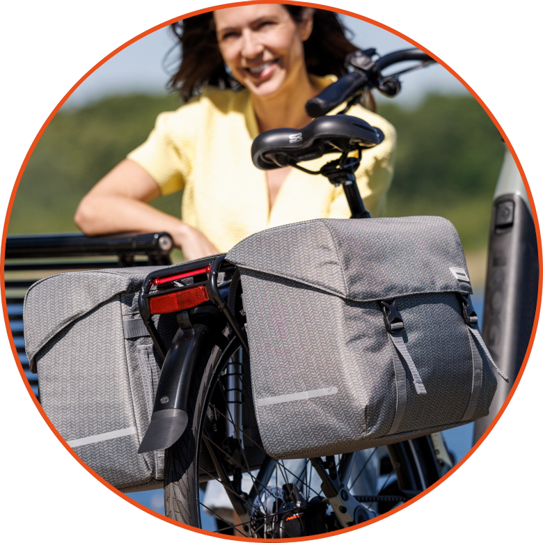 Podwójna torba rowerowa New Looxs Mondi Joy Nima Double